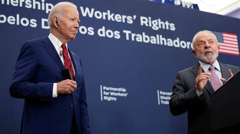 Biden and Brazil’s Lula focus on workers’ rights while publicly playing down differences